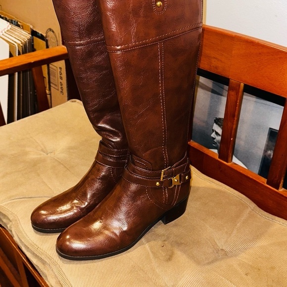 Unisa Brown Leather Riding Boots. - Picture 3 of 15